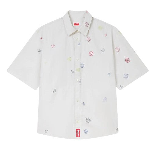 Kenzo Shirt Futura Embroidered Ss Cream