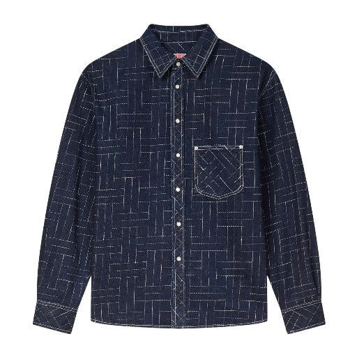 Kenzo Shirt Weave Denim Blue 2.0