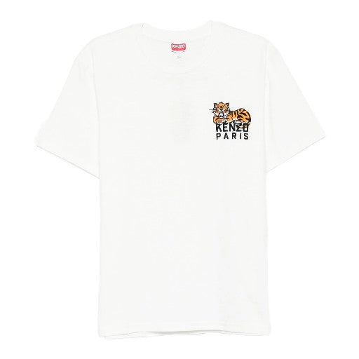 Kenzo T-Shirt Happy Tiger  Off White