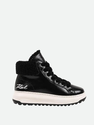 Karl Lagerfeld Boot Kll287 Lug Mid Lace Black