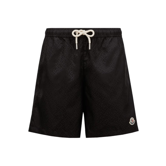 Moncler Shorts Logo Black