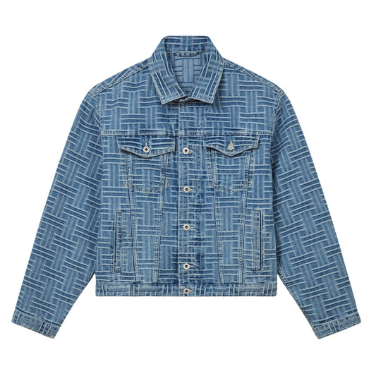 Kenzo Jacket Weave Denim Blue