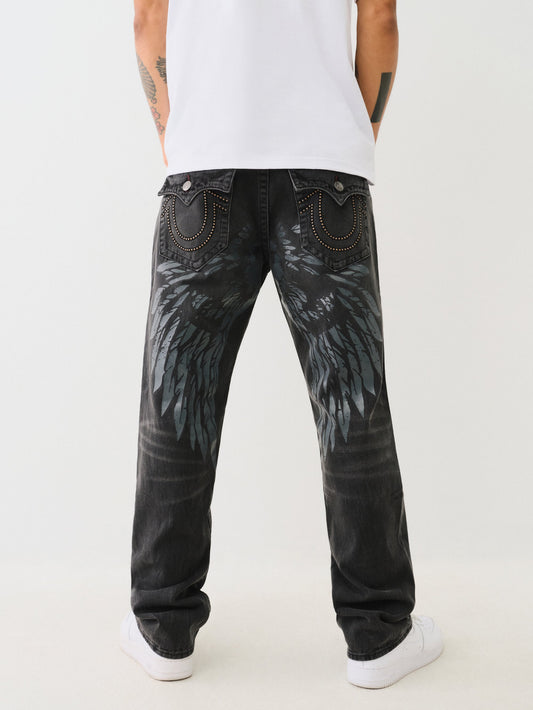True Religion Studded Hs Ricky Sn Flp Printd Chantey Black Wash