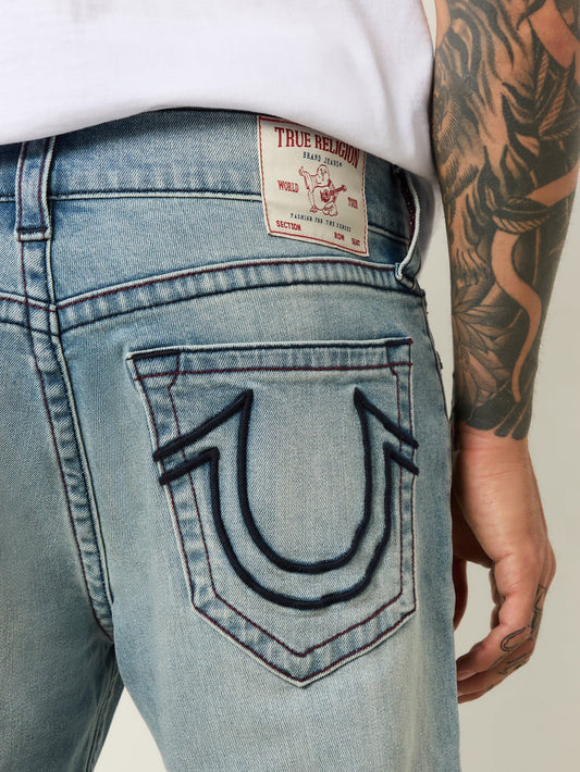 True Religion Geno Sn No Flap Raised Logo Cameo Light Wash