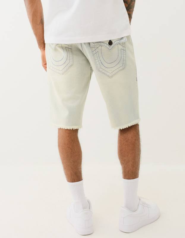 True Religion Ricky Sn Flap Short Fray Blue Mariner Light Wash