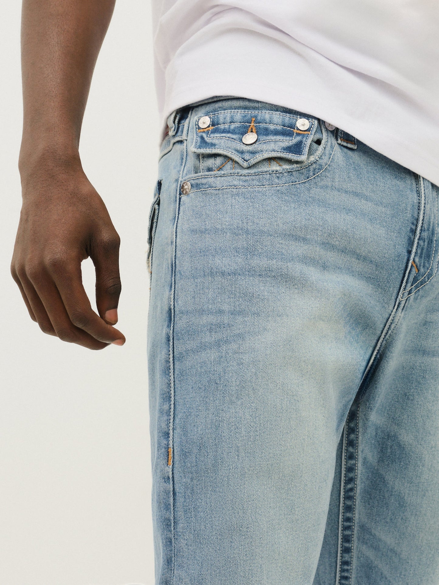 True Religion Ricky Sn Flap 34 In Brilliant Medium Wash