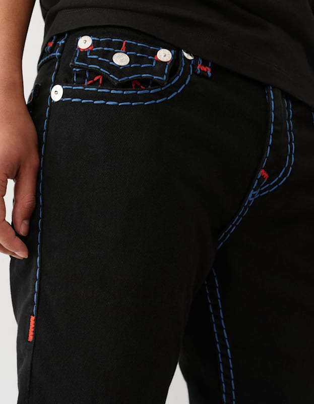 True Religion Ricky Super T Flap 34in 2sb Black Rinse