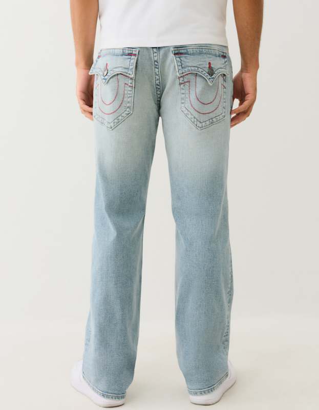 True Religion Billy Sn Flap 34in Beach Trail Light Wash