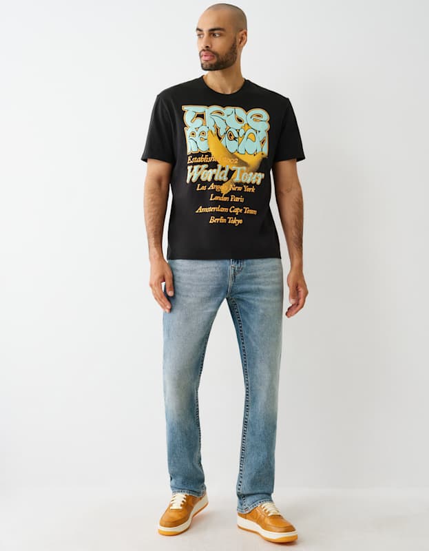 True Religion Ricky Sn Flap 34in Headspace Medium Wash