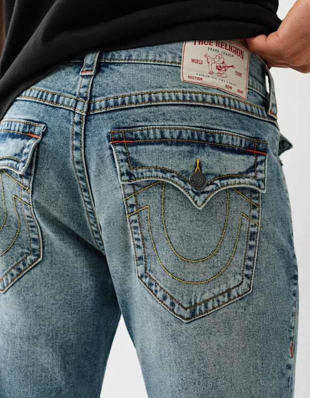 True Religion Ricky Sn Flap 34in Headspace Medium Wash