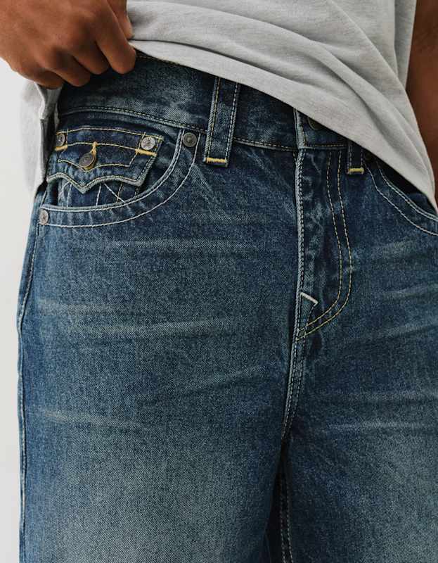 True Religion Vinny Sn Flap 34in Nightcap Dark Wash