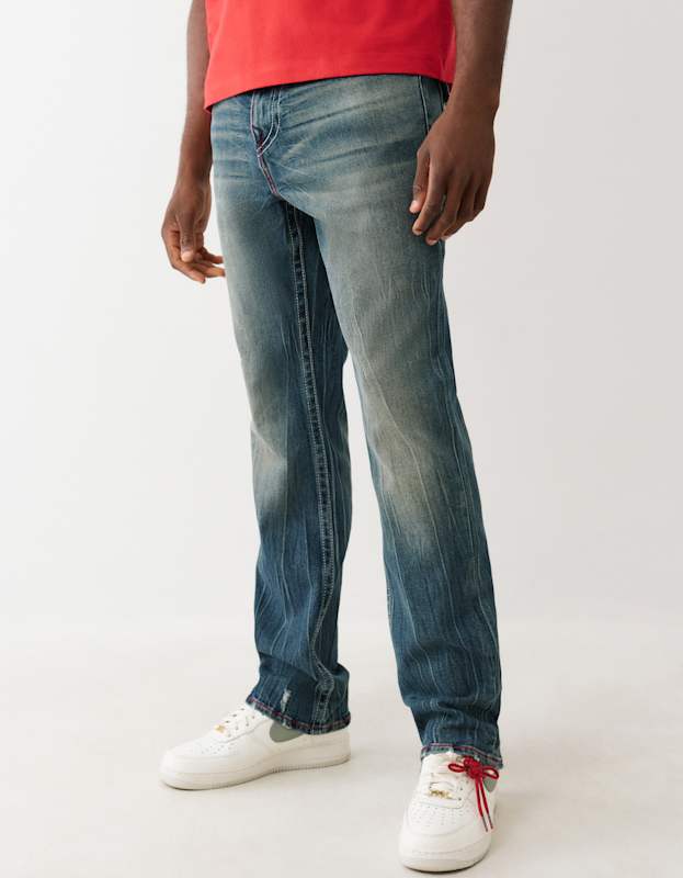 True Religion Ricky Sn Flap 34in Street Lights Dark Wash