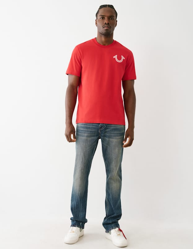 True Religion Ricky Sn Flap 34in Street Lights Dark Wash