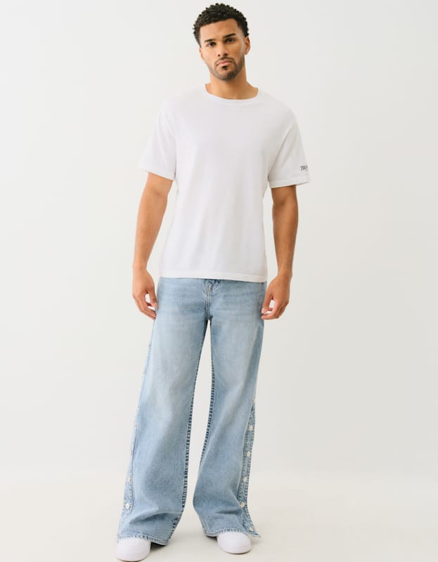 True Religion Vinny Tear Away Sn Flp 32in Whisper Medium Wash