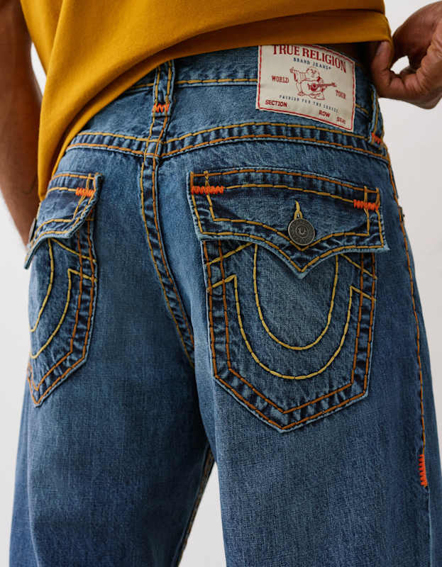 True Religion  Vinny Super T Flap 34in Medium Wash
