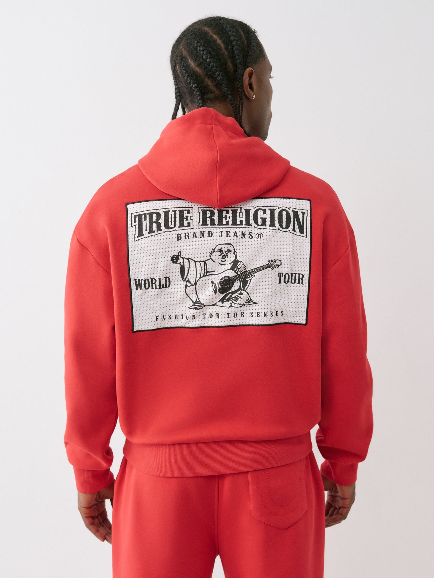 True Religion Hoodie Mesh Srs Pullover Trv Red