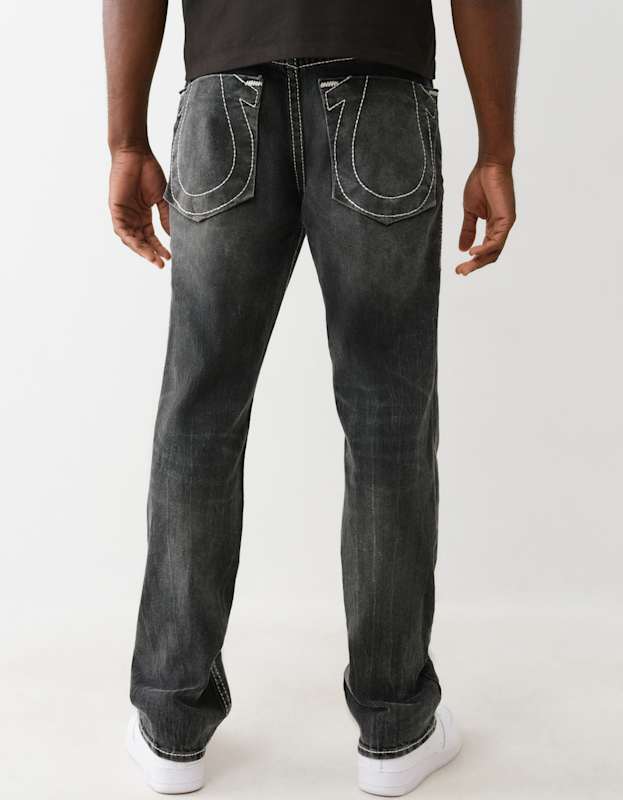 True Religion Ricky Big T Nf Oversized Hs 34in Chantey Black Wash
