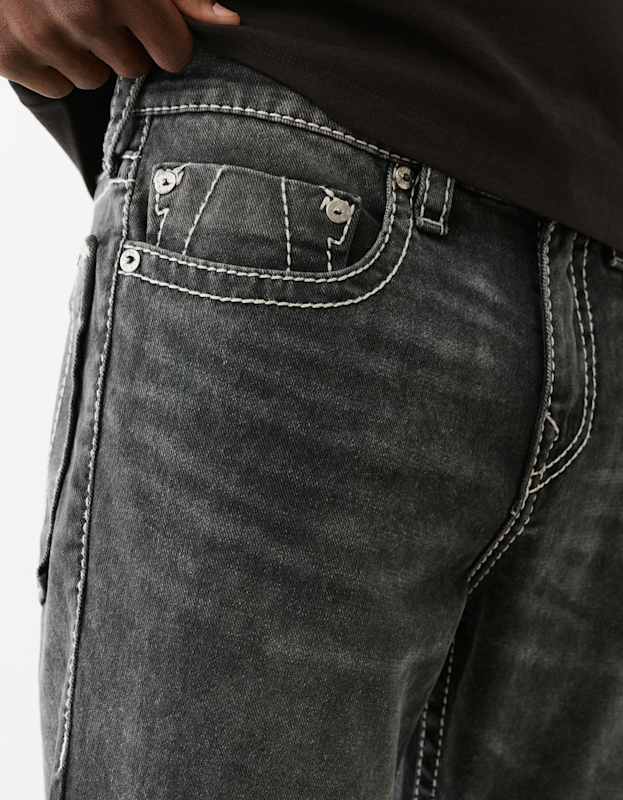 True Religion Ricky Big T Nf Oversized Hs 34in Chantey Black Wash