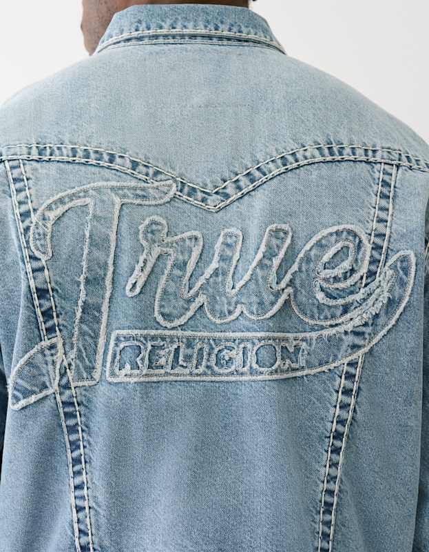 True Religion True Oversized Super T Jacket Medium Wash