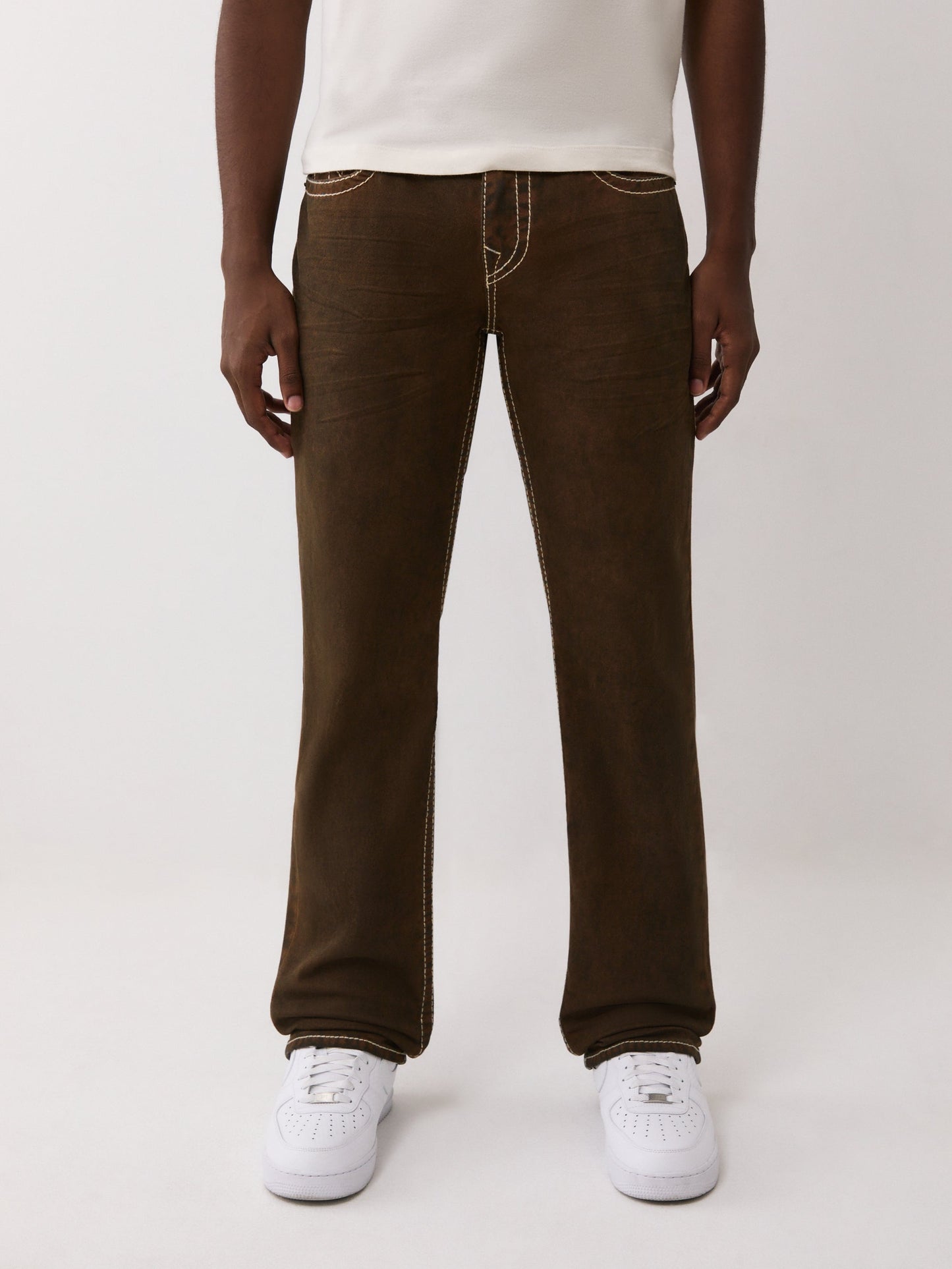 True Religion Ricky Big T Flap 34In Charlatans Brown Wash