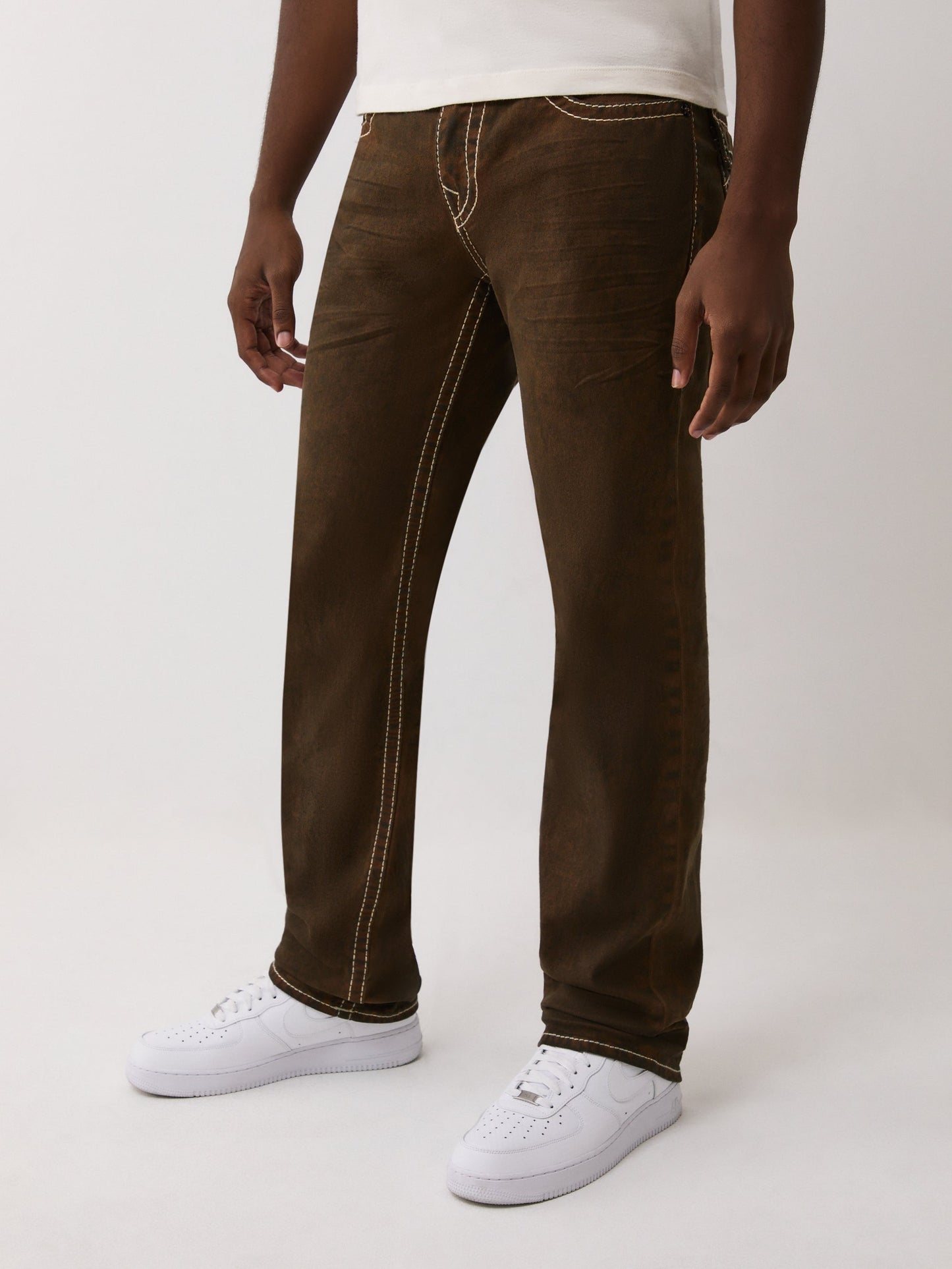 True Religion Ricky Big T Flap 34In Charlatans Brown Wash