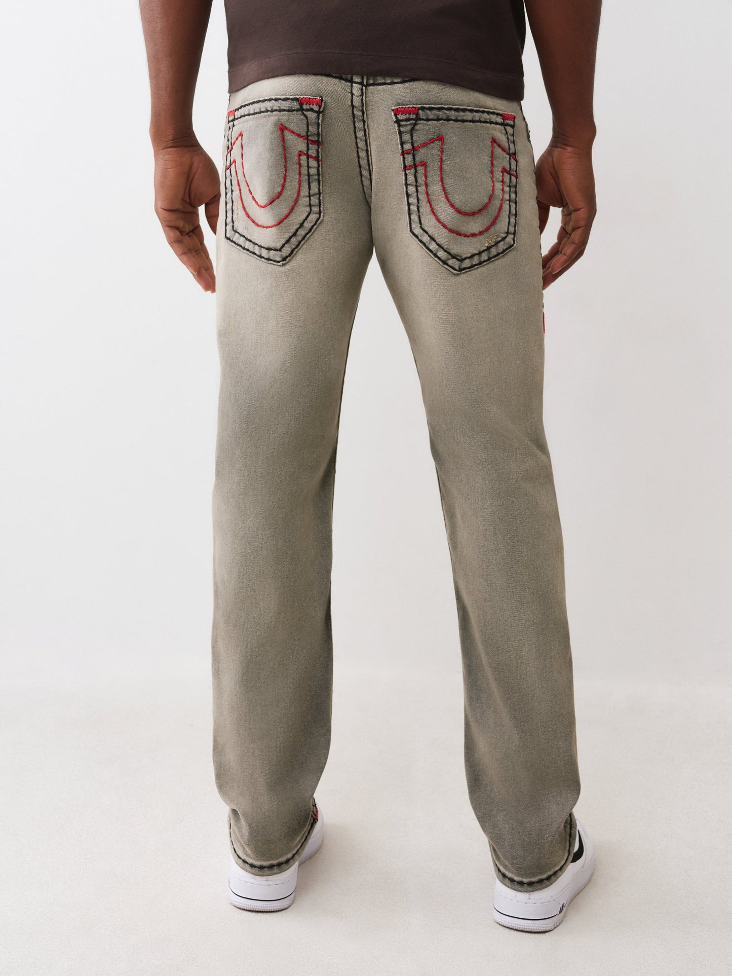 True Religion Jeans Rocco Super T No Flap 32 In Grey Wash