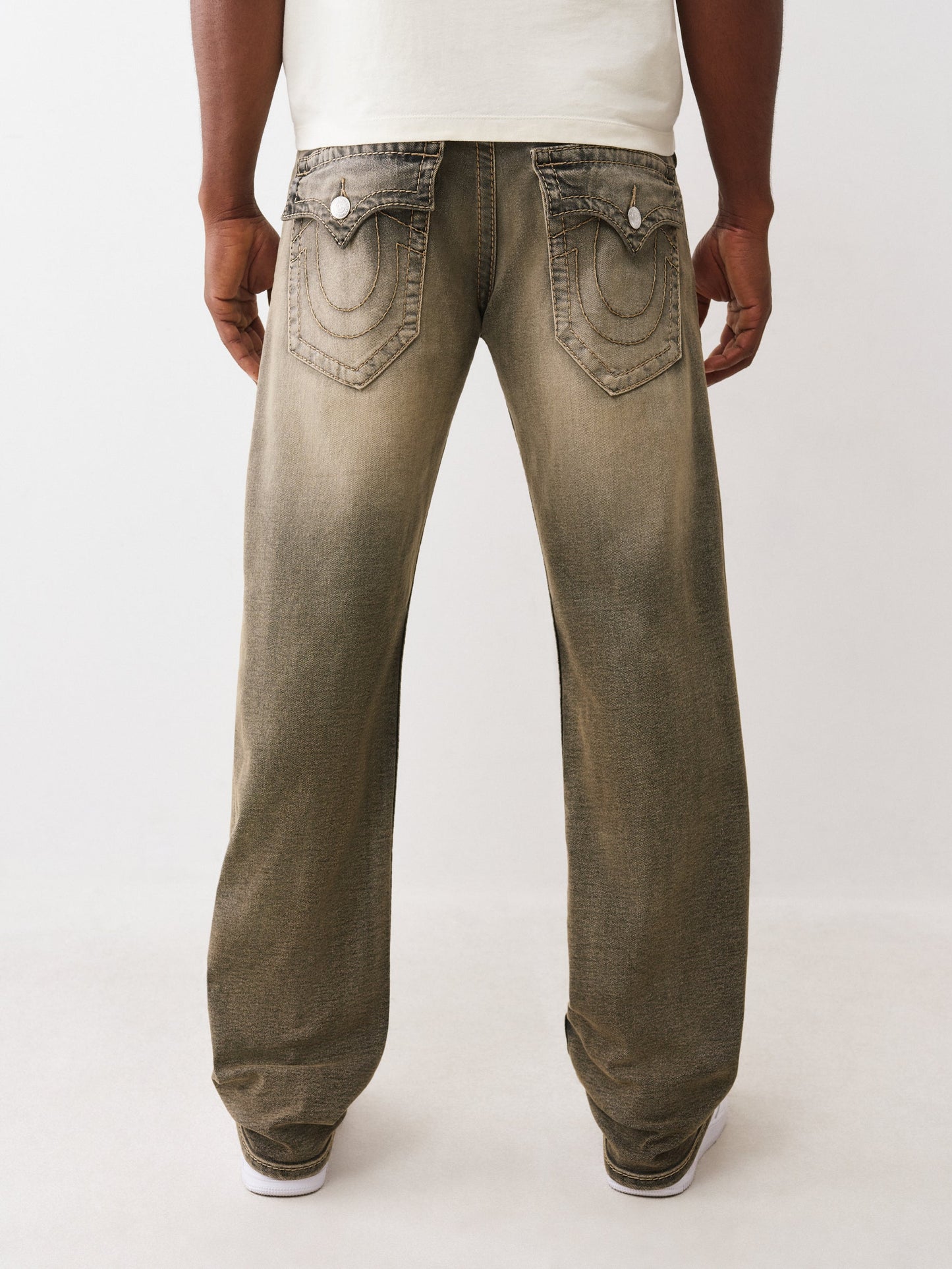 True Religion Ricky Big T Flap 34In Compass Trail Black Wash