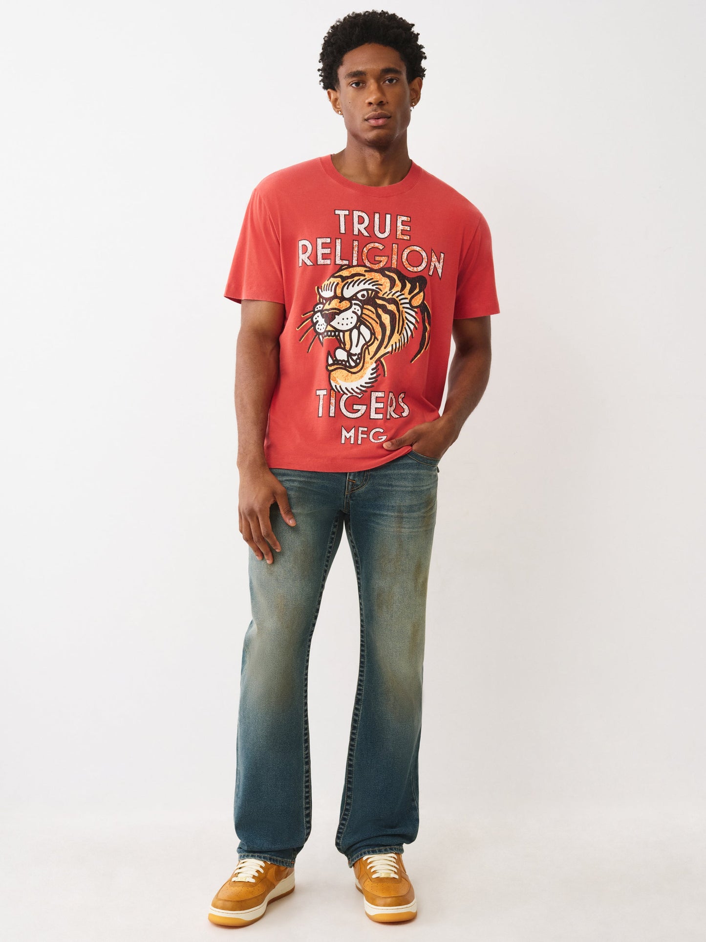 True Religion Ricky Sn Flap 34In Wild Oats Medium Wash