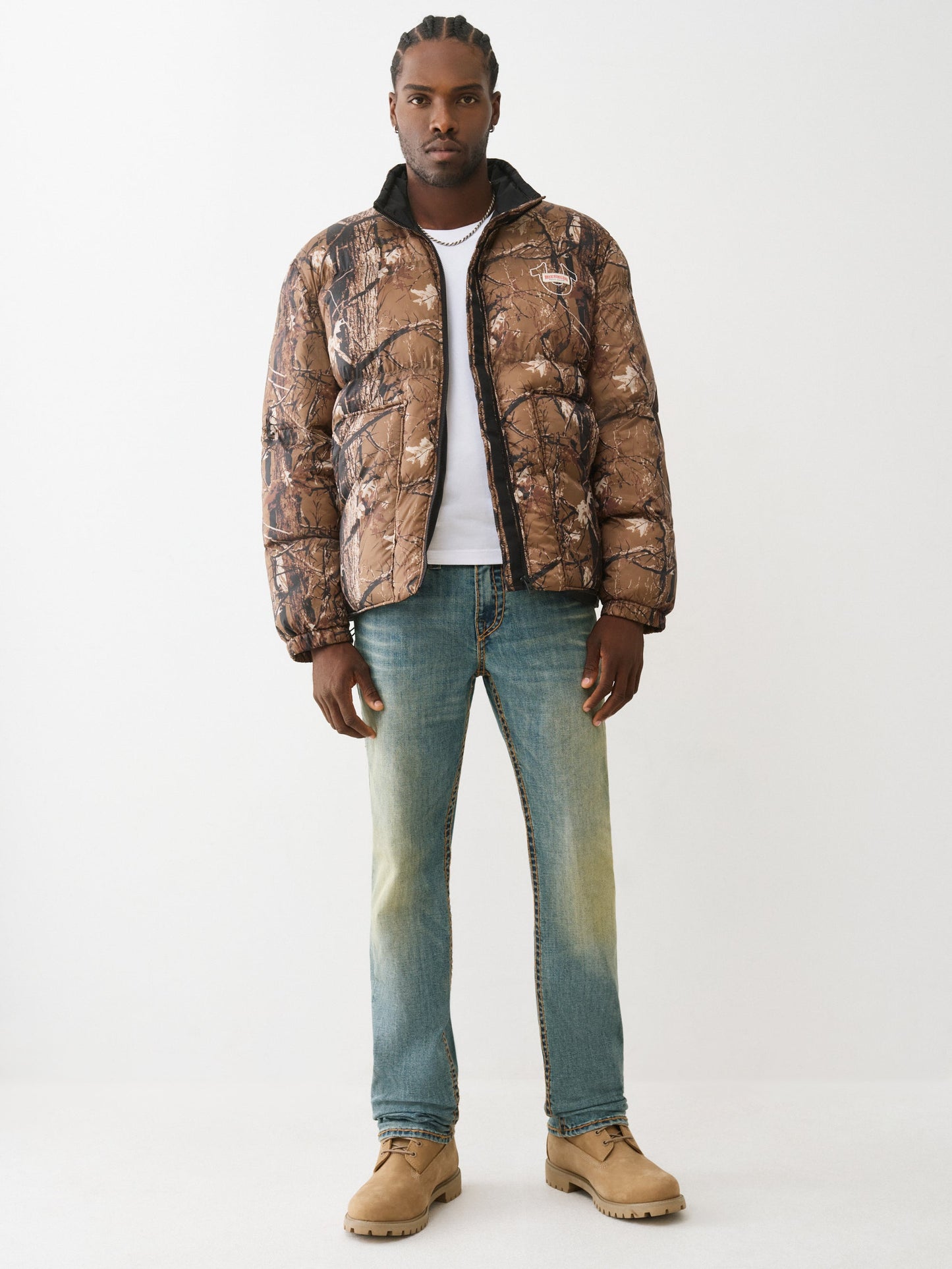 True Religion Jacket Forest Puffer Camo