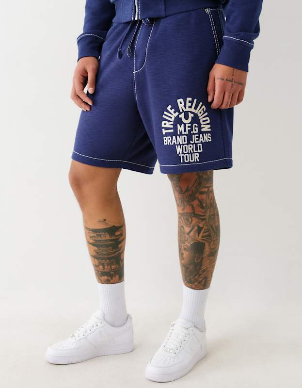 True Religion Big T Slub Short Medieval Blue