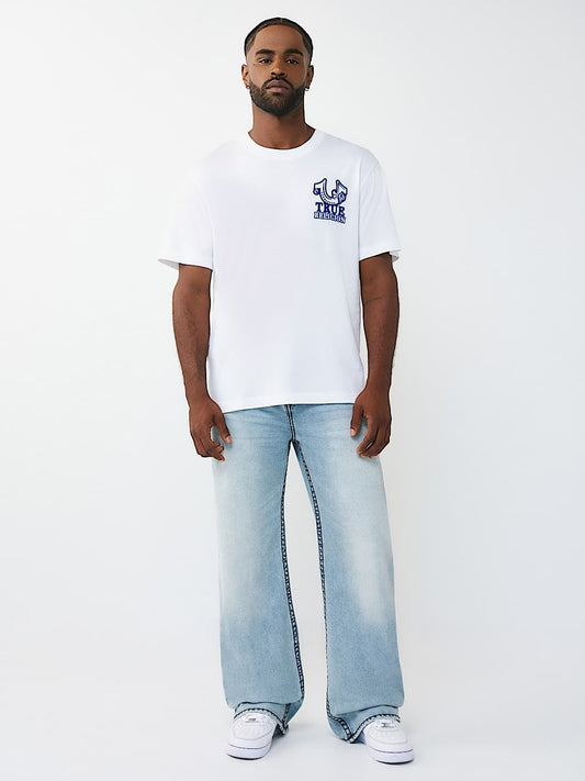 True Religion T-Shirt Ss Tr Crest Optic White