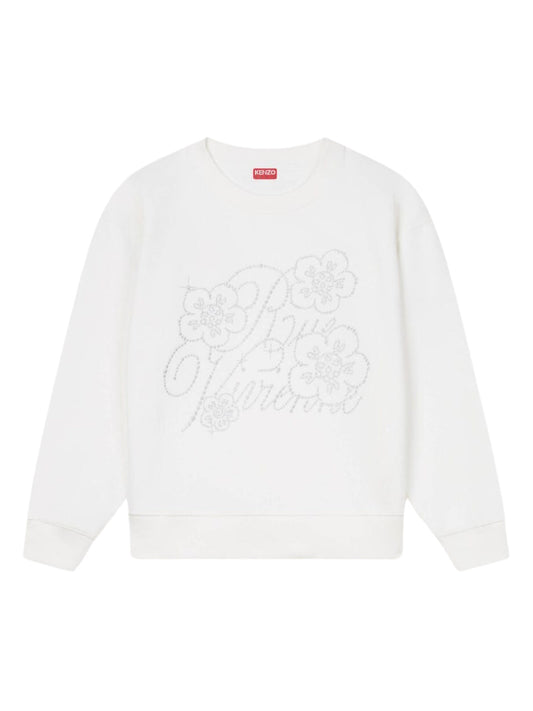 Kenzo Sweater Ladies Embroidered Off-White
