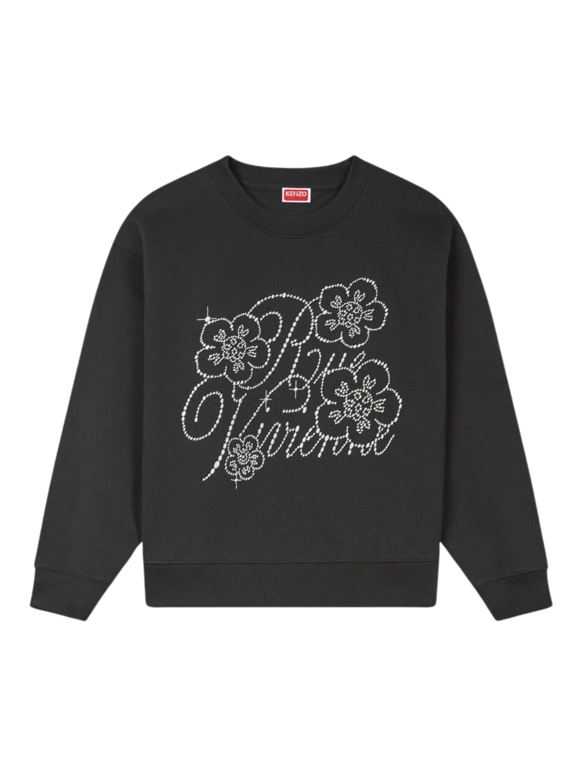 Kenzo Sweater Ladies Embroidered Black