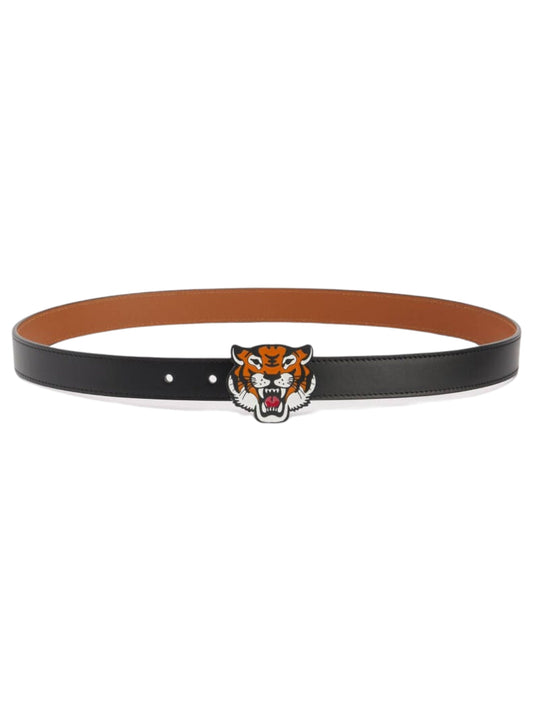 Kenzo Belt Tiger Buckle Black