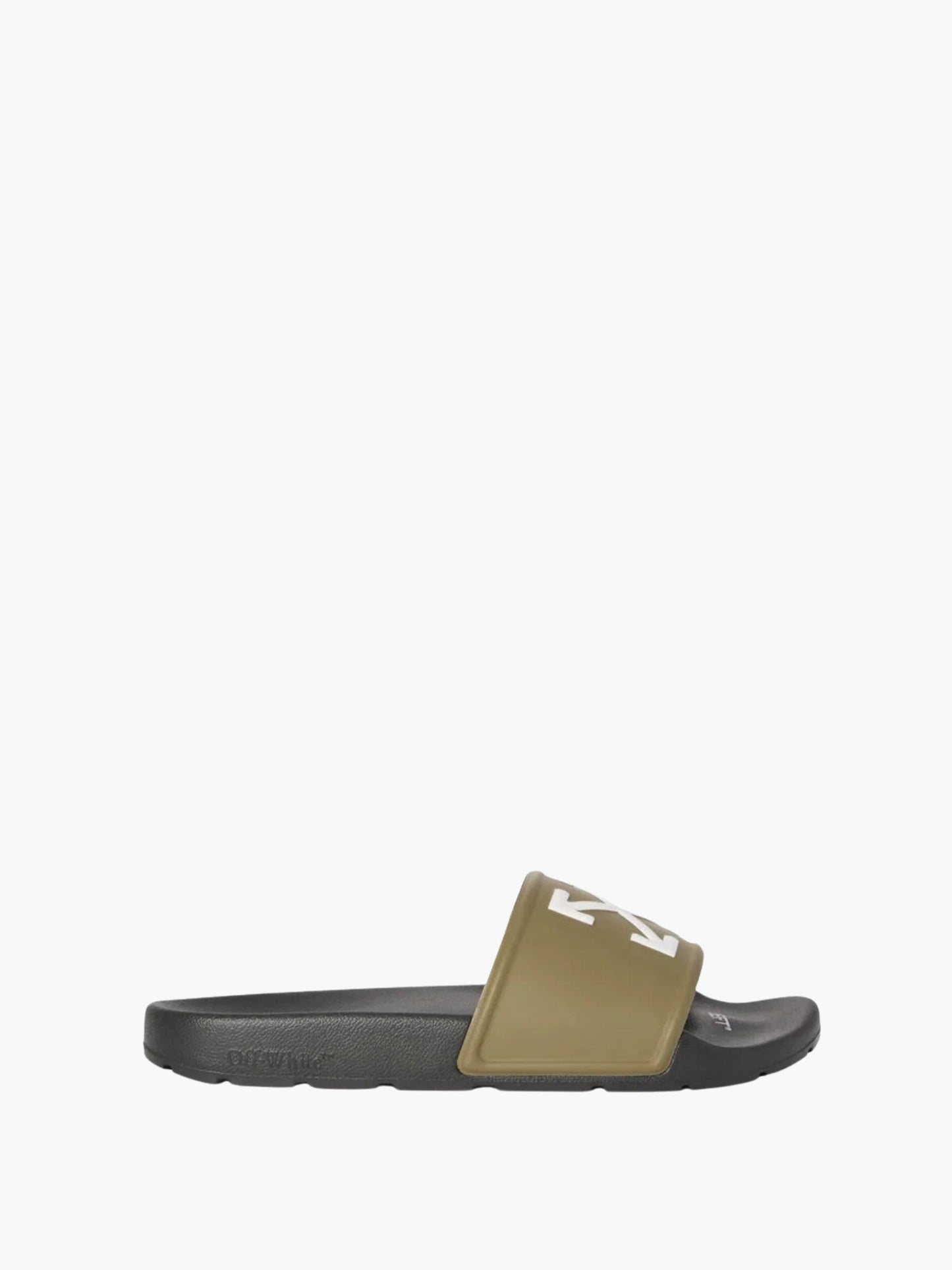 Off-white Slides Owsl21 W-arrow Black/Olive Green