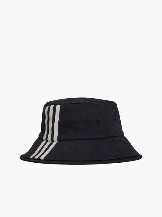 Y-3 Bucket Hat 3 Stripes Black
