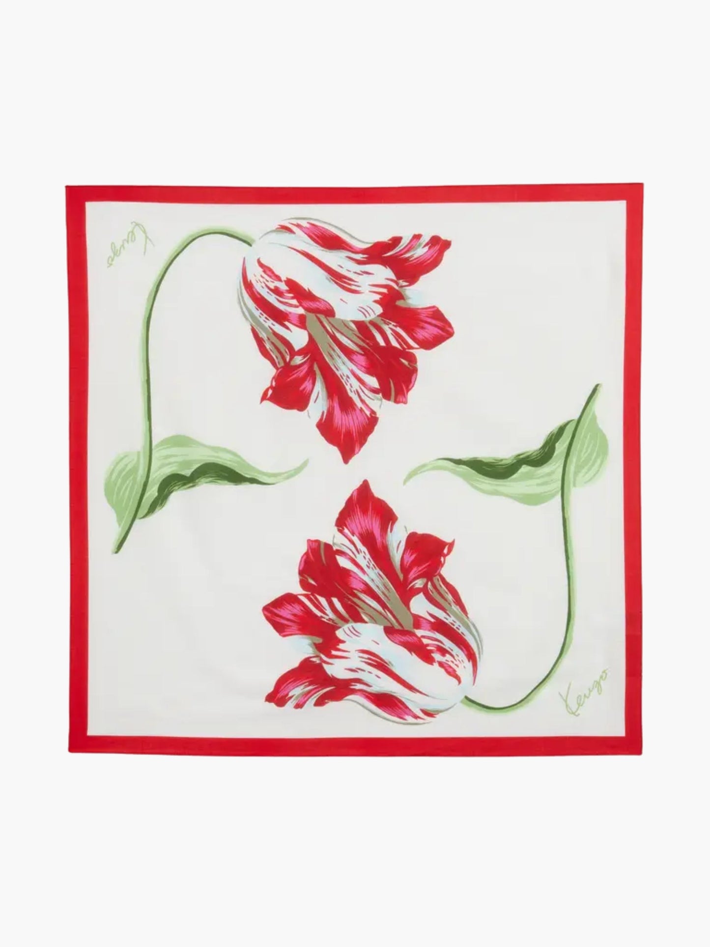 Kenzo Bandana Cherry Knitted Off White