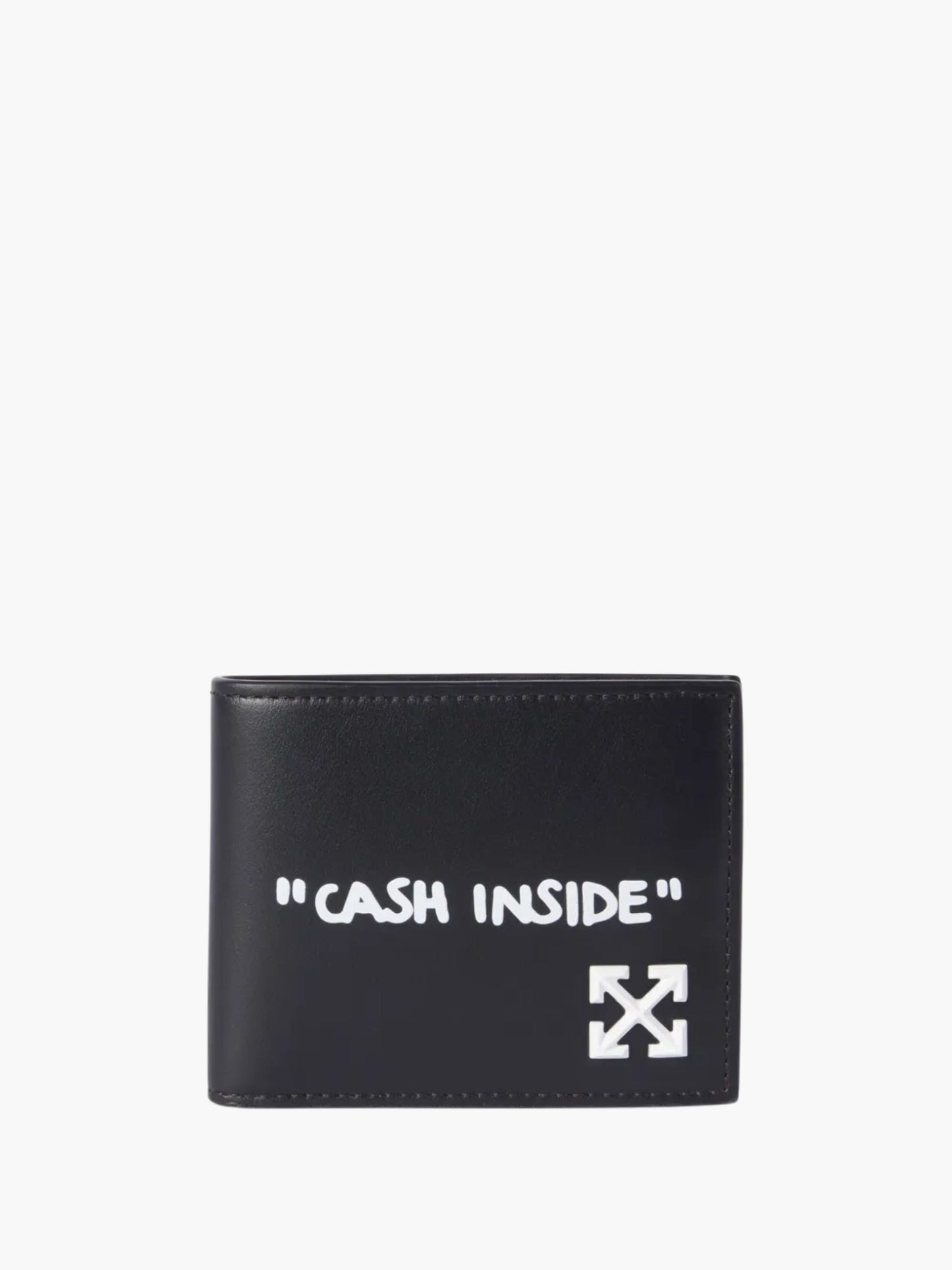 Off-White Wallet White Print Logo Black