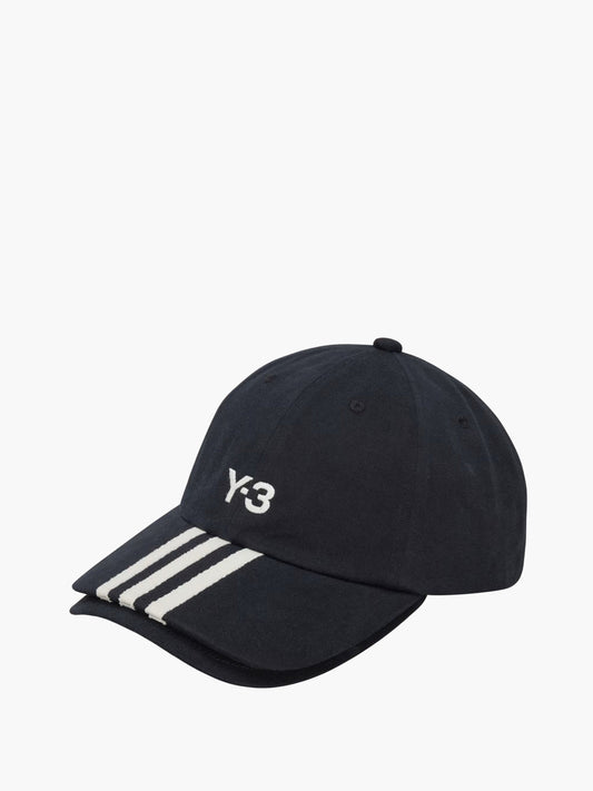 Y-3 Cap 3 Stripes Black