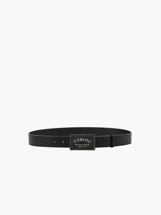 Iceberg Belt Ib Buckle  Black