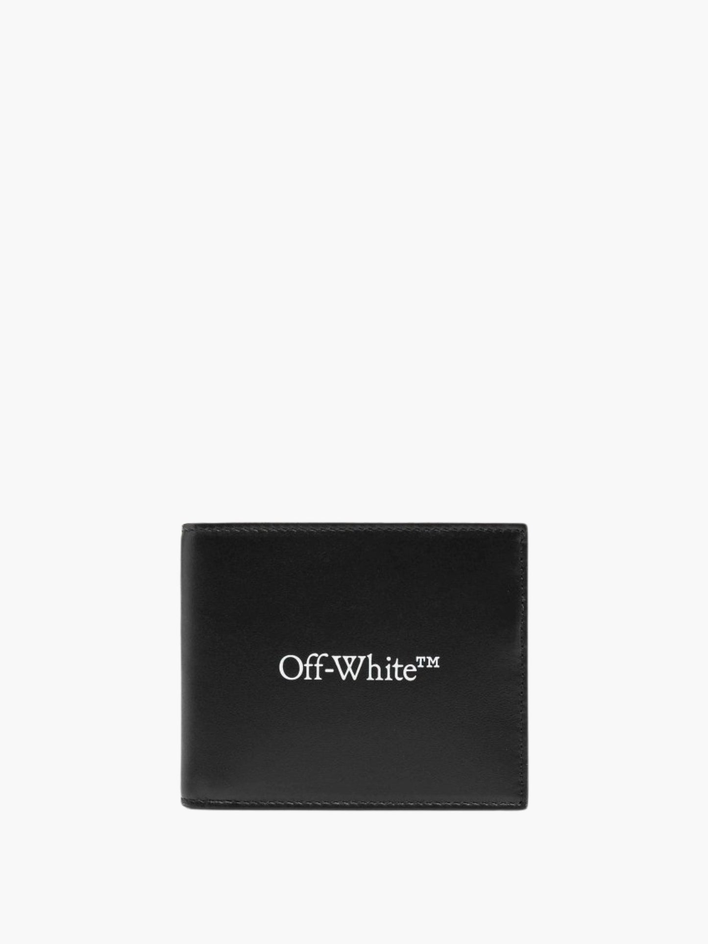 Off-White Wallet White Print Black