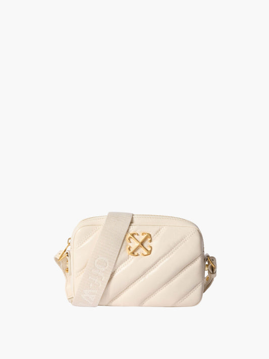 Off-White Bag Gold Arrow Strap Cream