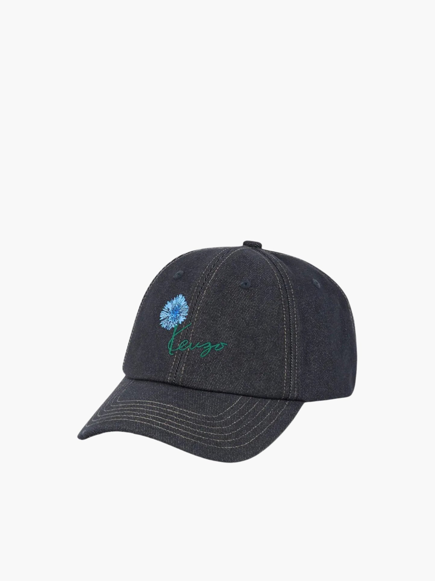 Kenzo Cap Blue Flower Emb Navy