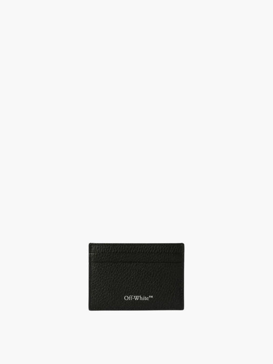Off-White Cardholder White Print  Black