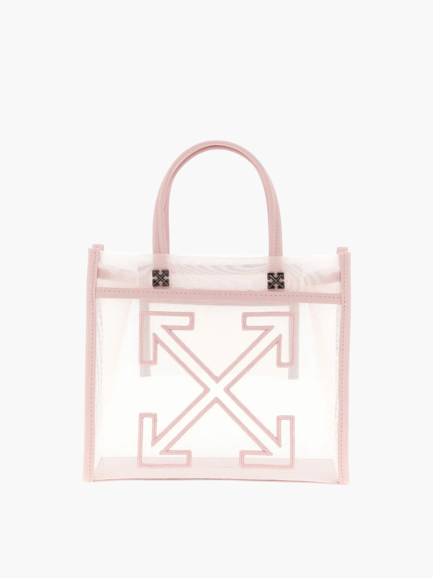 Off-White Bag Pink Logo Details  White