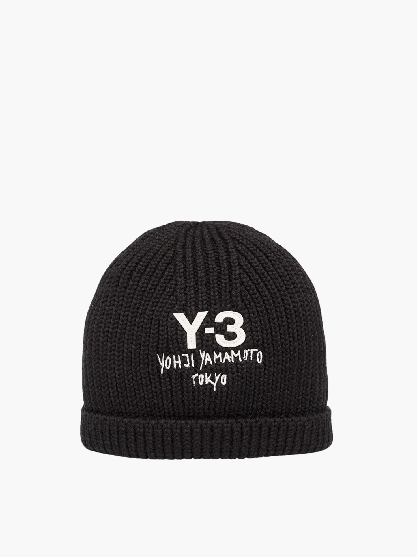 Y-3 Beanie Knit Logo Black