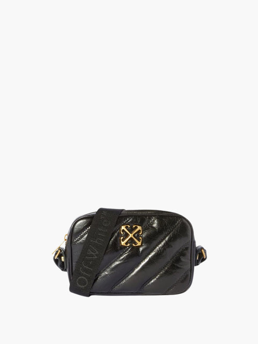 Off-White Bag Gold Logo Strap Black