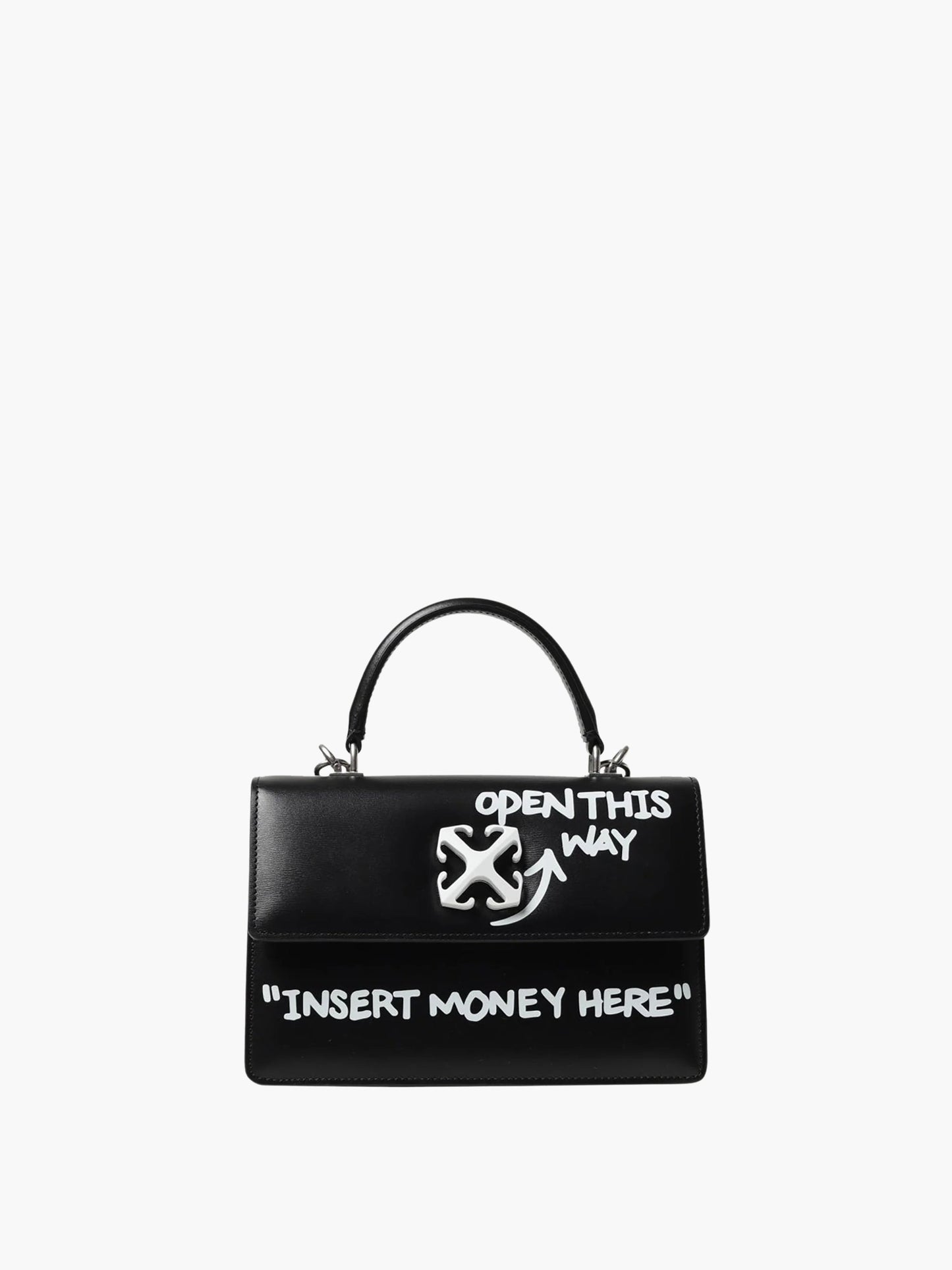 Off-White Bag White Logo Handle Black