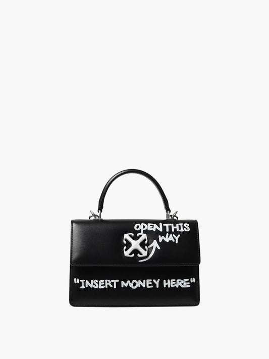 Off-White Bag White Logo Handle Black