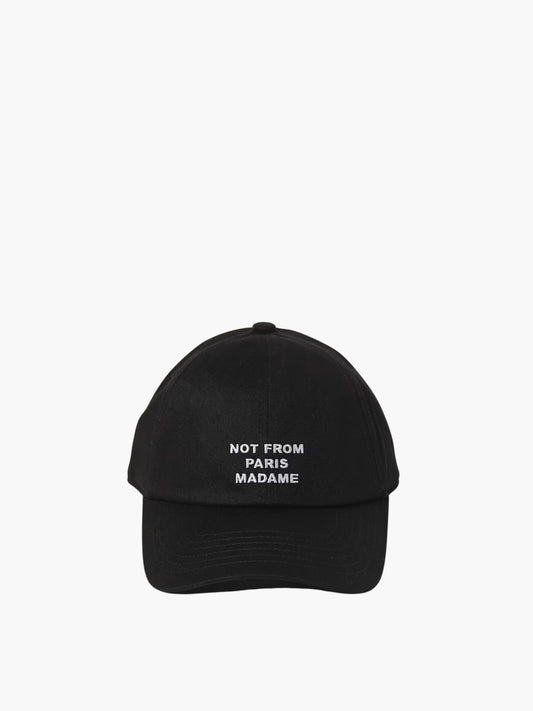 Drole Cap Slogan Black